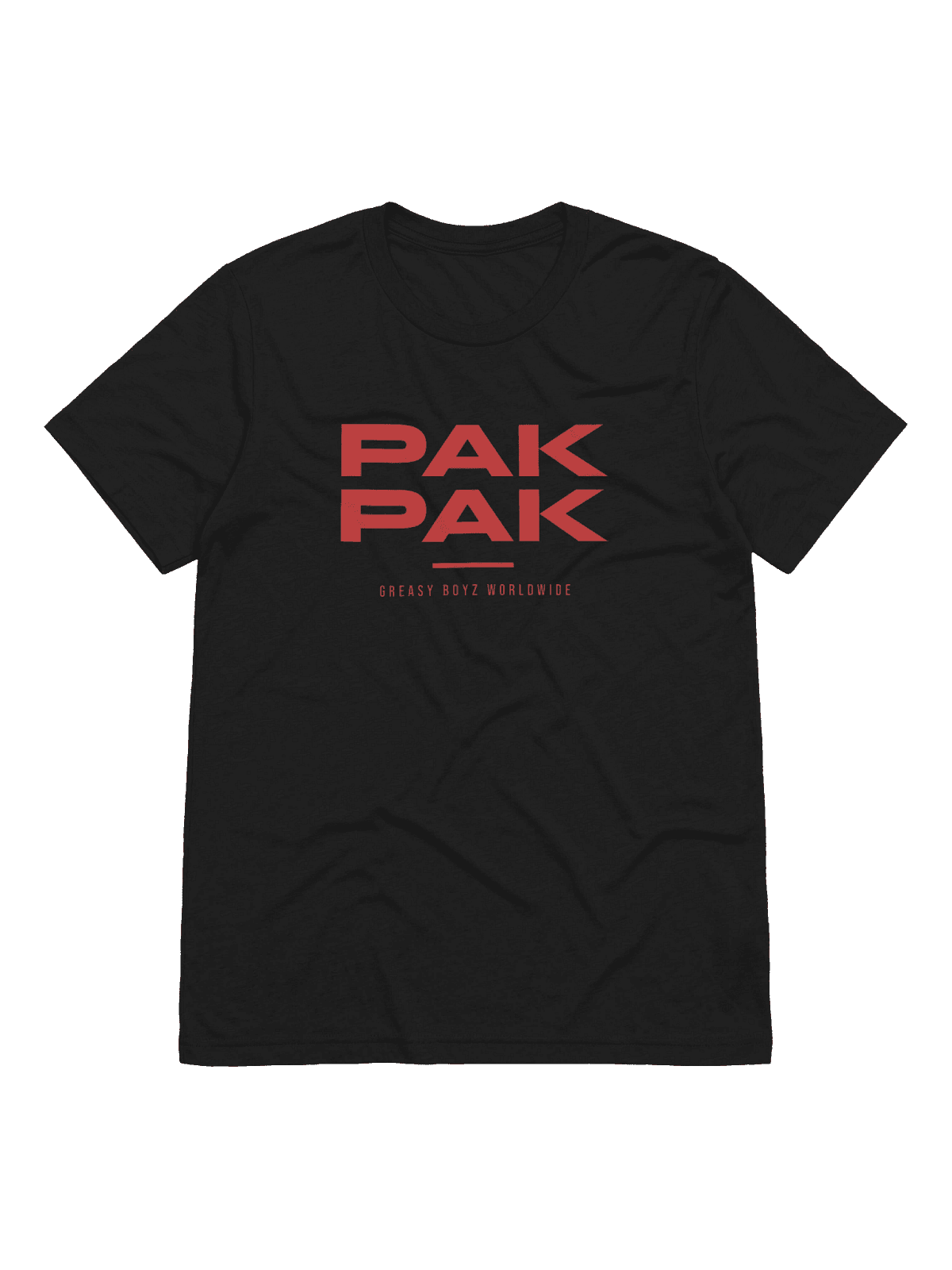 PAK PAK Wordmark Tee — Red — front print