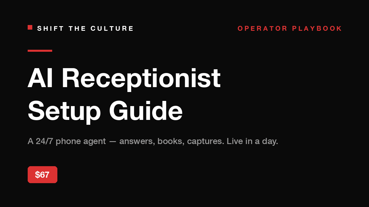 AI Receptionist Setup Guide — cover